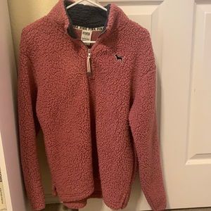 Sherpa zip up PINK
